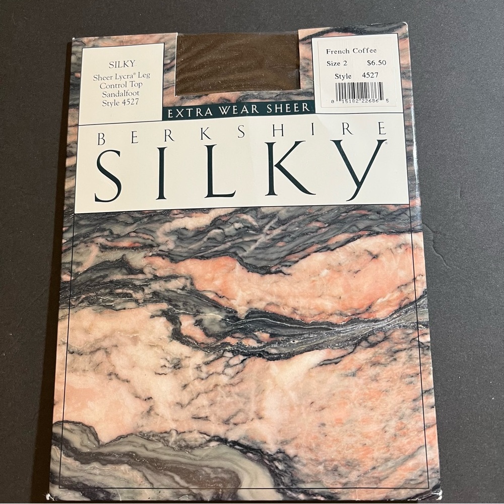 Vtg 1995 Berkshire Silky Pantyhose Size 2 Sandlefoot Control Top; French Coffee